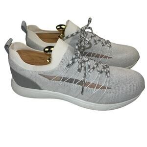 TRAQ by Alegria Sync 2 Silver Mesh Sneaker Walking Comfort Shoes Size 40 9.5-10
